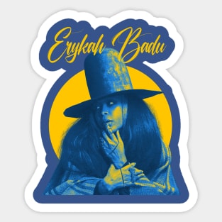 Baduizm Erykah Badu Light Blue Sticker